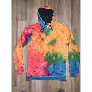 Teen Hearts Clothing Space Tie Dye Deadhead Ltwght Pullover Hoodie Sz Large EUC
